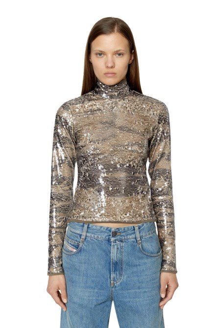 Diesel T-sequi Hellbraun