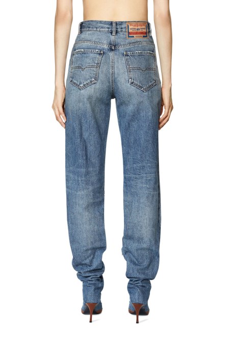 Diesel 1956 007a7 Gerade Jeans Mittelblau