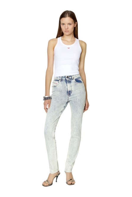 1994 09d64 Straight Jeans Diesel Hellblau