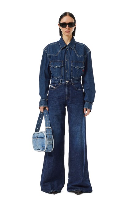 Diesel 1978 09c03 Bootcut- Und Flare-Jeans In Dunkelblau