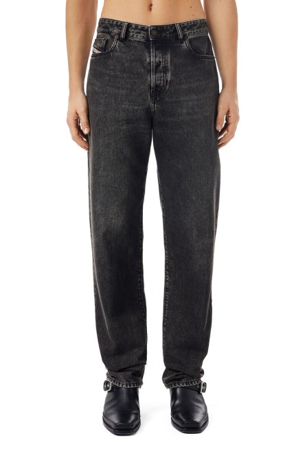 1955 09b87 Straight Jeans Diesel In Schwarz/dunkelgrau