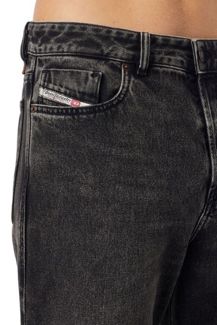 1955 09b87 Straight Jeans Diesel In Schwarz/dunkelgrau