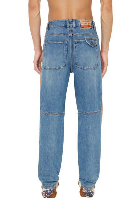 Diesel D-arbus 0eiaw Gerade Jeans Mittelblau
