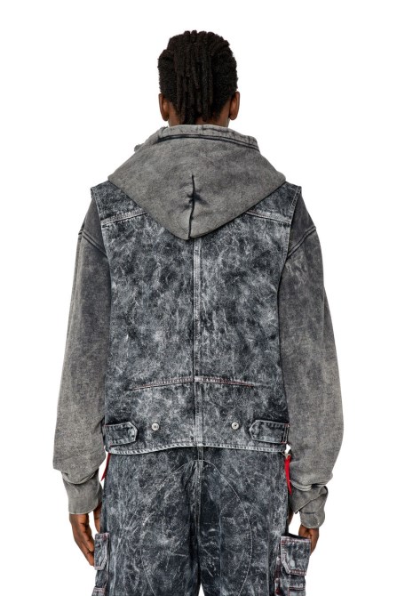 Diesel D-samp Schwarz/dunkelgrau