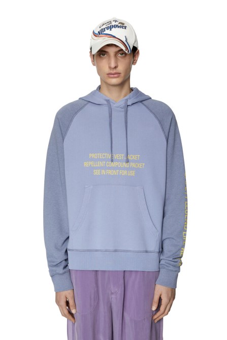 Diesel S-girlan-kapuze In Hellblau