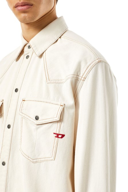 D-ocean Westernhemd Diesel Weiß