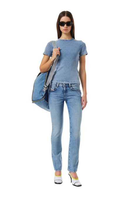 2002 09c16 Straight Jeans Diesel In Mittelblau