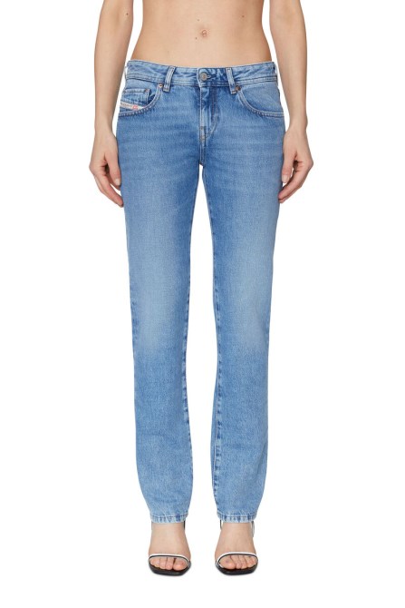 2002 09c16 Straight Jeans Diesel In Mittelblau