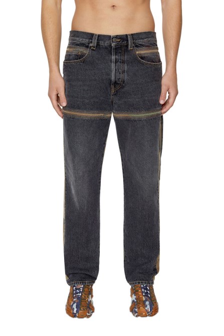 Schwarz/dunkelgrau D-mand 007g1 Gerade Jeans Diesel