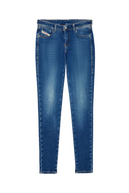 2018 Slandy-low 09c21 Super Skinny Jeans Diesel Mittelblau