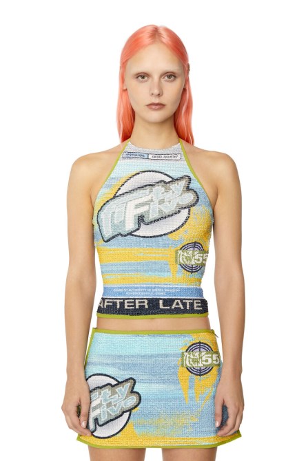 Blau/gelb T-maddy Diesel