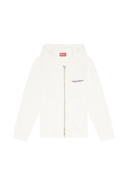 Weiß S-ginn-kapuze-zip-ind Diesel