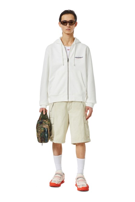 Diesel S-ginn-kapuze-zip-ind Weiß