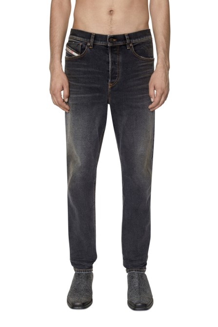 Diesel 2005 D-fining 09d66 Taillierte Jeans Schwarz/dunkelgrau