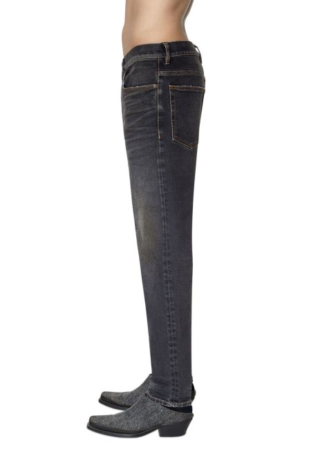 Diesel 2005 D-fining 09d66 Taillierte Jeans Schwarz/dunkelgrau