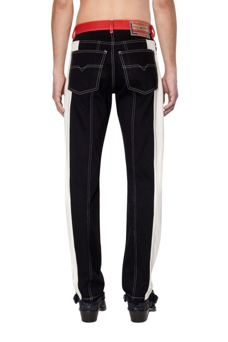 1995 0eiar Straight Jeans Diesel Schwarz/weiß