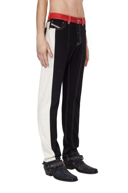 1995 0eiar Straight Jeans Diesel Schwarz/weiß