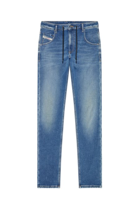 Diesel Krooley Joggjeans 068cx Schmal Zulaufend Mittelblau