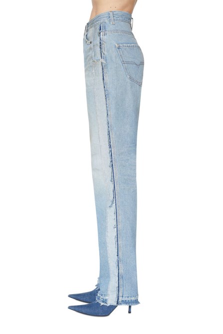 Diesel 1956 09e24 Gerade Jeans Mittelblau