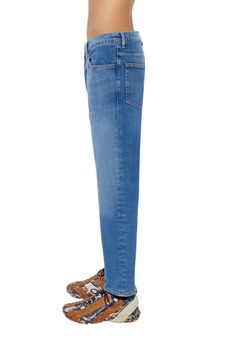 Diesel 2005 D-fining 09e34 Schmal Zulaufende Jeans Mittelblau