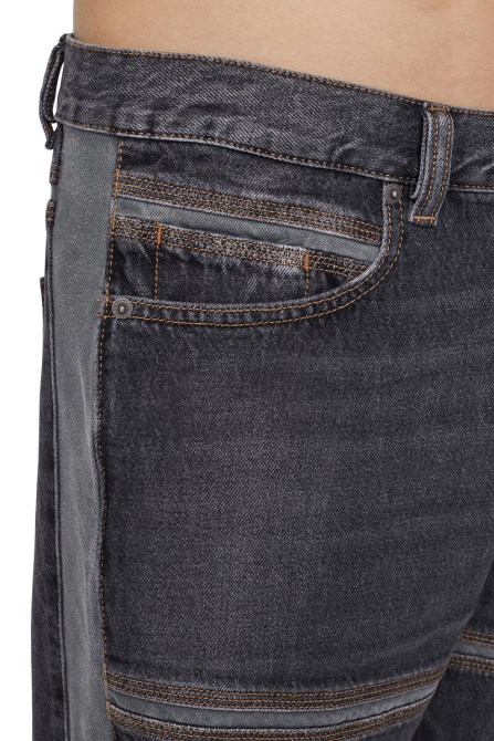 Diesel D-mand 09d15 Gerade Jeans Schwarz/dunkelgrau