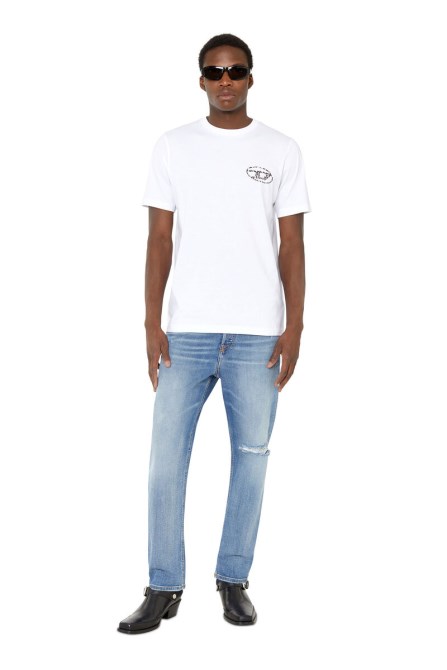 Diesel 2005 D-fining 09e17 Schmal Zulaufende Jeans Hellblau