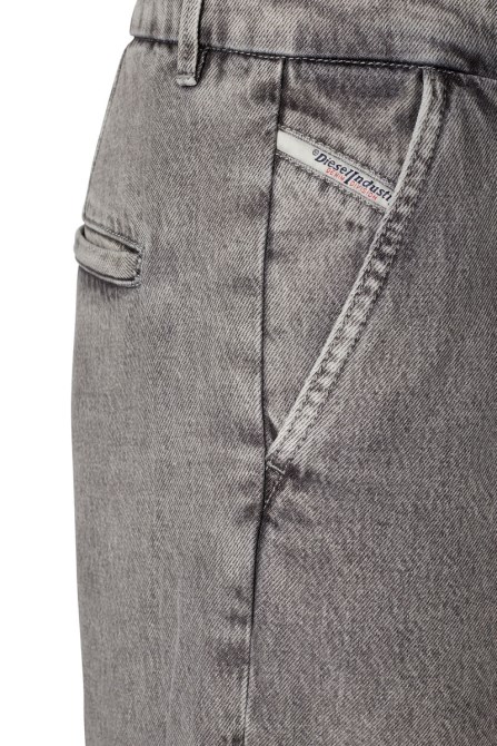 Diesel D-chino-work 0ieaa Gerade Jeans Hellgrau