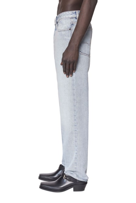 Diesel 1955 09c14 Gerade Jeans Hellblau