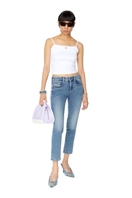 Diesel D-ollies Joggjeans 068ba Schmal Mittelblau