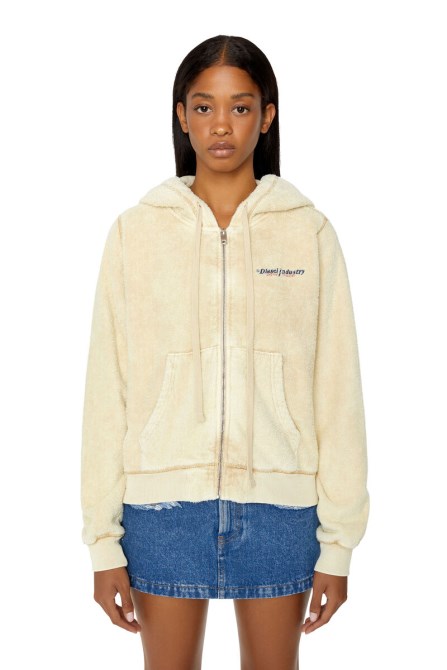 Diesel F-reggy-hood-zip-e3 Beige