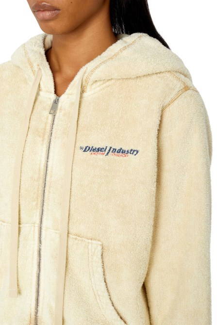 Diesel F-reggy-hood-zip-e3 Beige