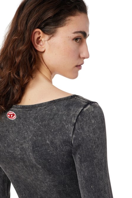 D-cho Track Denim Bodysuit Diesel Dunkelblau