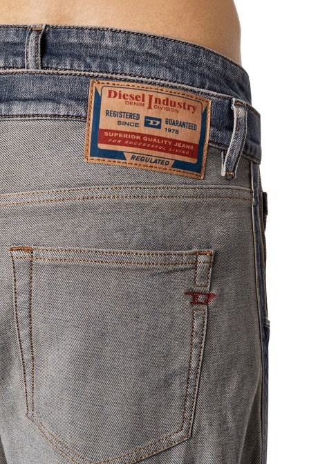 2020 D-viker 09c82 Gerade Jeans Diesel Mittelblau