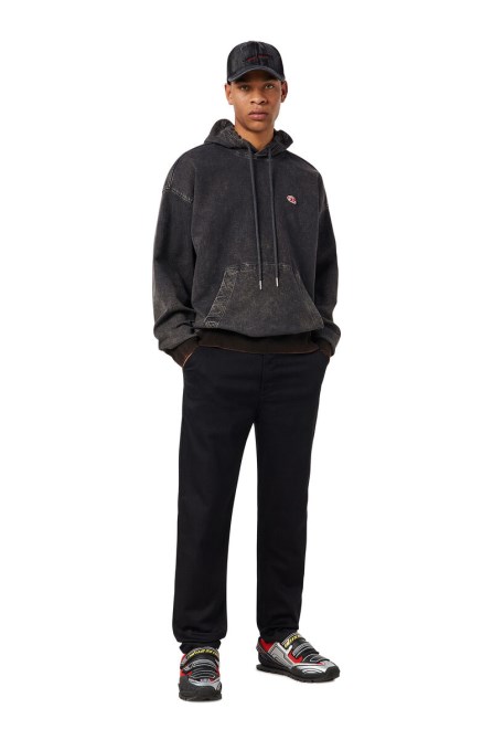 Diesel Krooley Joggjeans 069zg Tailliert In Schwarz/dunkelgrau