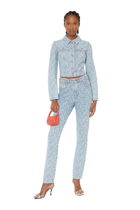 1994 09e37 Straight Jeans Diesel Hellblau