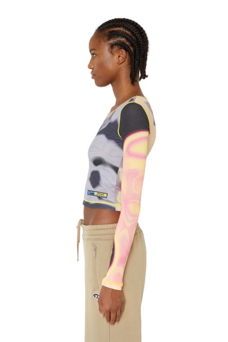 Diesel T-ballet-cut Schwarz/pink