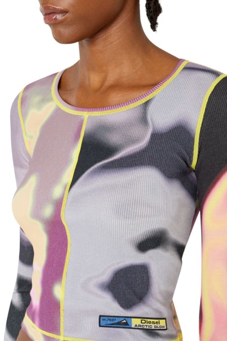 Diesel T-ballet-cut Schwarz/pink