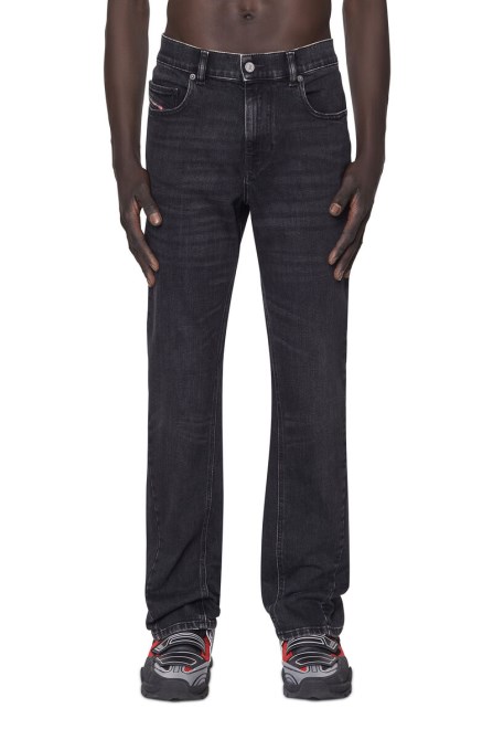 2021 09b83 Bootcut-Jeans Diesel Schwarz/dunkelgrau