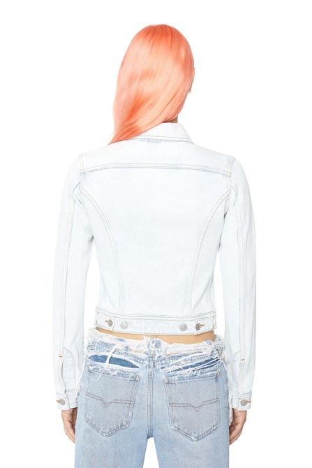 De-slimmy Truckerjacke Diesel Hellblau