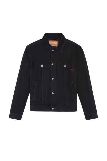 Diesel D-barcy Trucker Jacke Schwarz/dunkelgrau