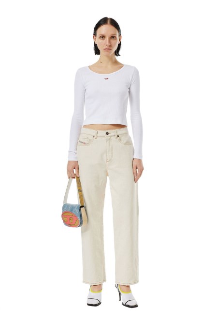 Diesel 2016 D-air 09b94 Boyfriend-Jeans In Weiß