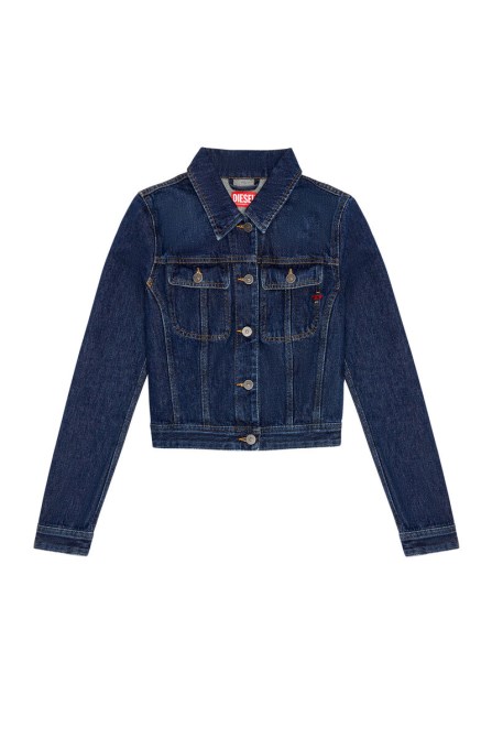 Dunkelblaue Trucker-Jacke Von Diesel