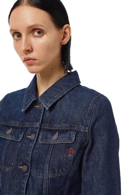 Dunkelblaue Trucker-Jacke Von Diesel