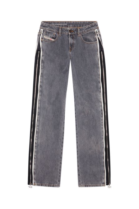 Diesel 2002 09d18 Gerade Jeans Schwarz/dunkelgrau