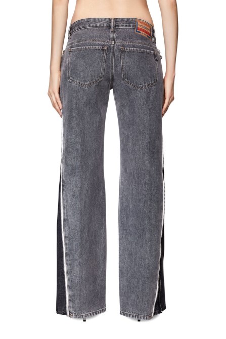 Diesel 2002 09d18 Gerade Jeans Schwarz/dunkelgrau