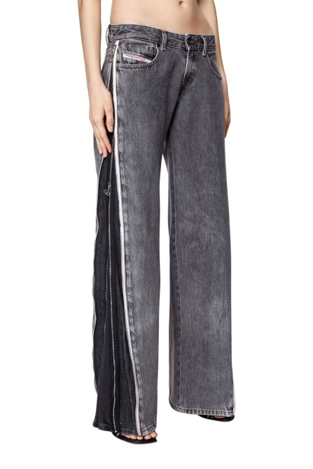 Diesel 2002 09d18 Gerade Jeans Schwarz/dunkelgrau