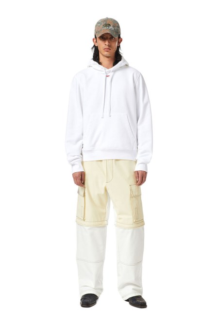 Diesel S-ginn-kapuze-d Weiß