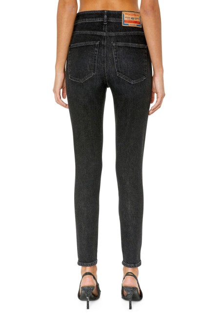 Diesel 1984 Slandy-high 09e93 Super Skinny Jeans Schwarz/dunkelgrau