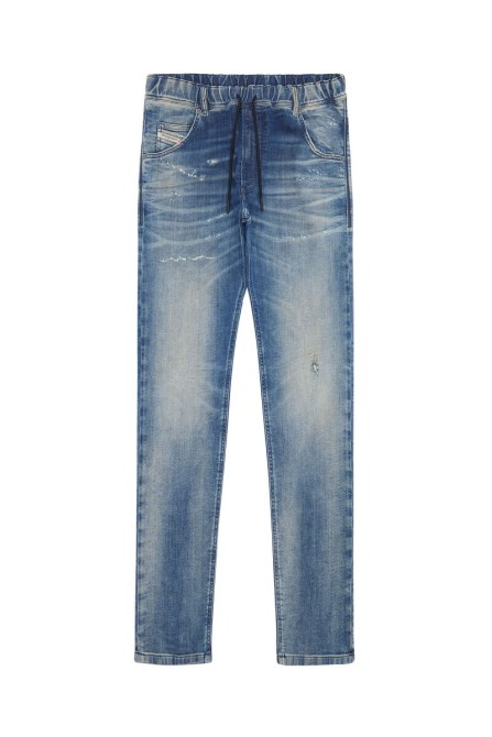 Diesel Krooley Joggjeans 09e09 Tailliertes Mittelblau