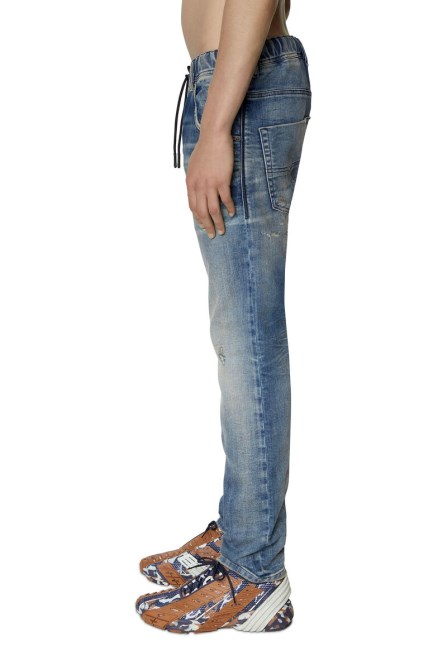 Diesel Krooley Joggjeans 09e09 Tailliertes Mittelblau